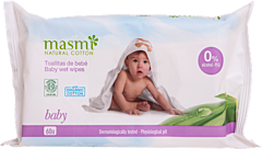 Masmi Organic Care - Bio Feuchttücher Baby - 60 Stück