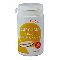 Curcuma 400 mg + Vitamin C Kapseln - 60 Stück