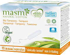 Masmi Organic Care - Bio Tampons Super Plus - 15 Stück